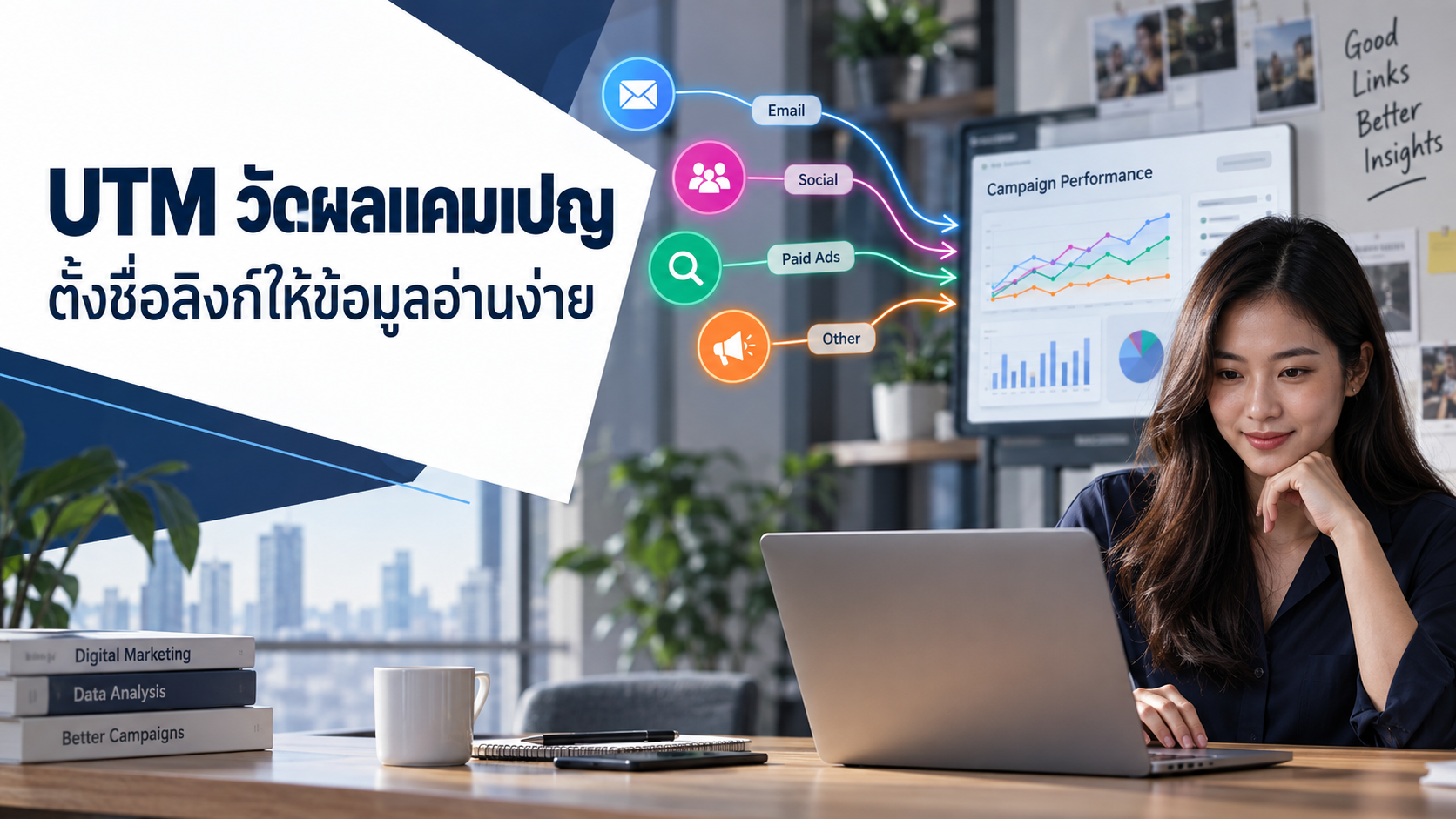 UTM วัดผลแคมเปญ ตั้งชื่อลิงก์ให้ข้อมูลอ่านง่าย